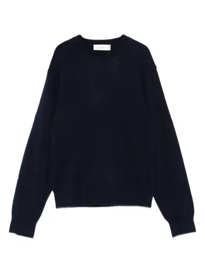 Dunst Round-neck Long-sleeve Sweater In Blue