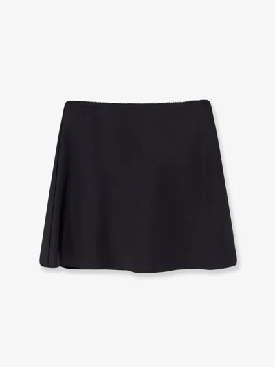 Dunst Satin Skirt With Shorts In Black