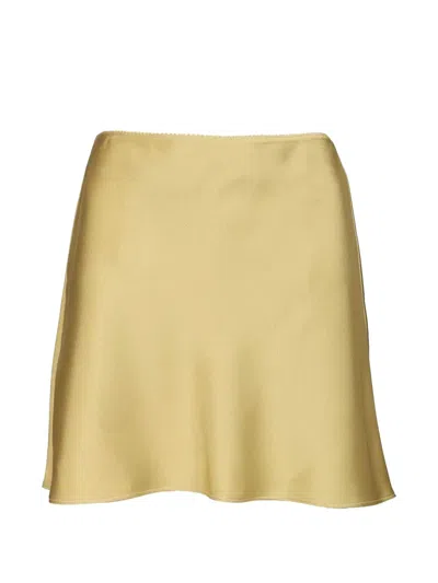 Dunst Satin-finish Skorts In Yellow