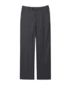 Dunst Semi-wide Slacks Melange Grey In Blue
