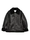 Dunst Shearling-collar Zip Jacket In Black
