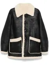 Dunst Reversible Unisex Shearling Jacket In Black