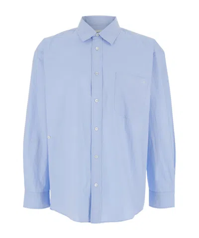 DUNST DUNST SHIRT WITH FRONT POCKET AND LOGO