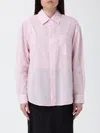 Dunst Stripe-pattern Shirt In Pink