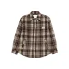 Dunst Flannel Checked Shirt In Brown