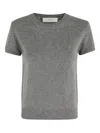 Dunst Short-sleeve Cashmere T-shirt In Gray