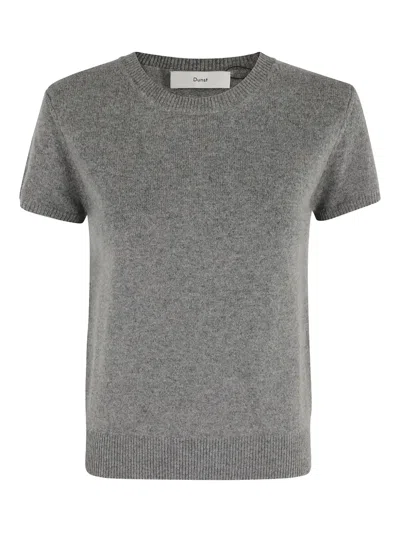 Dunst Short-sleeve Cashmere T-shirt In Gray