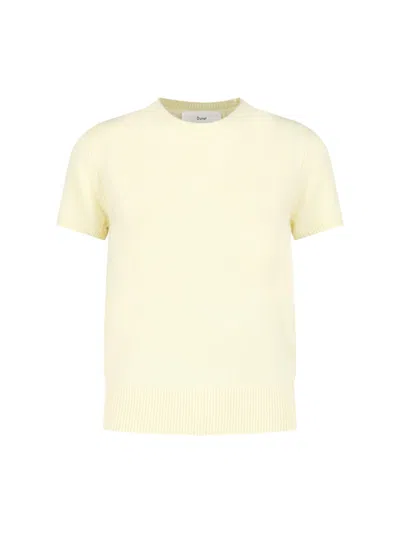Dunst Short Sleeve Knit Sweater In Neutral
