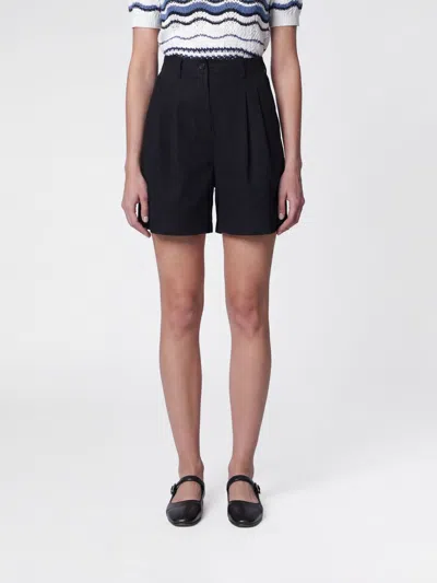 Dunst Shorts Woman Color Blue In Black