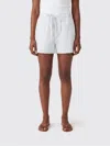 Dunst Striped Drawstring Shorts In Blue