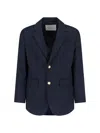 Dunst Single-breasted Blazer In Blue