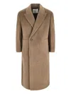 Dunst Button Single-breasted Coat In Brown