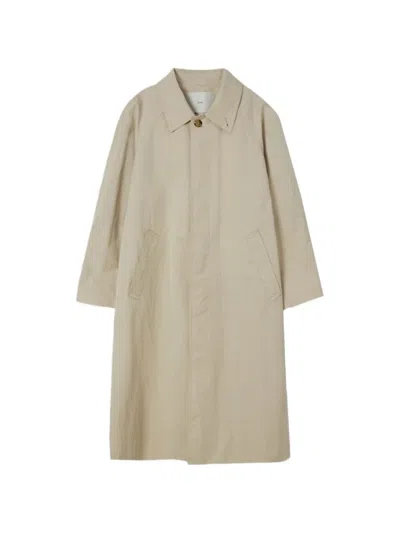 Dunst Single-breasted Coat In Neutral