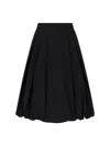 Dunst Pleated Midi Skirt In Black