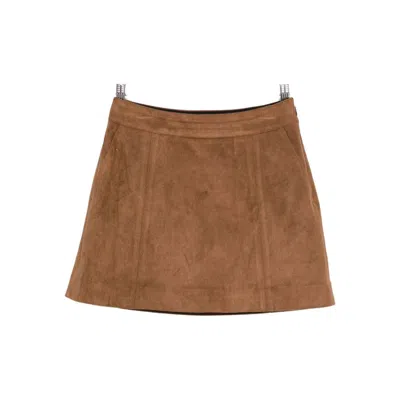 Dunst High-waisted A-line Skirt In Brown