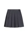 Dunst Mini Logo Skirt In Gray
