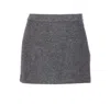 Dunst Mini Wool Skirt In Gray