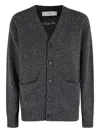 Dunst Speckled-effect Wool Cardigan In Gray