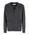 Dunst Speckled-effect Wool Cardigan In Gray