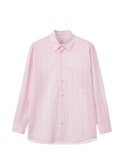 Dunst Stripe-pattern Shirt In Pink