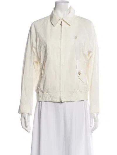 Pre-owned Dunst Striped Bomber Jacket In Neutrals