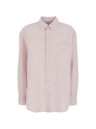 Dunst Striped Button-down Shirt In Pink