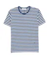Dunst Striped Cotton T-shirt In Blue