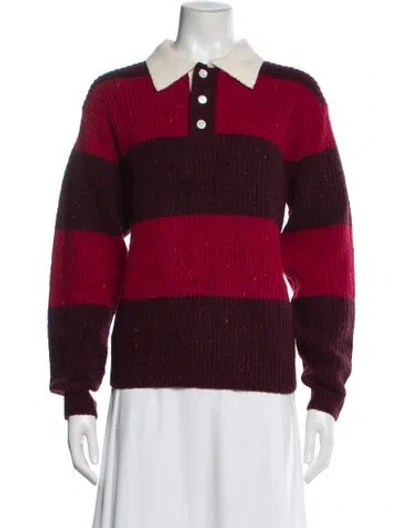 Pre-owned Dunst Striped Crew Neck Sweater W/ Tags In Multi