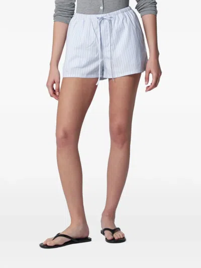 DUNST STRIPED DRAWSTRING SHORTS