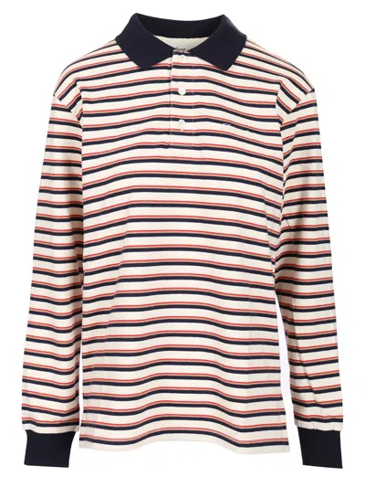 Dunst Striped Long Sleeve T-shirt Polo Shirt Multicolor