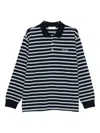Dunst Unisex Multi Stripe Collared T-shirt In Multi