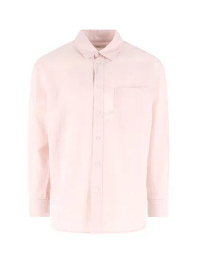 Dunst Striped Shirt In Brown