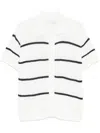 Dunst Striped Shirt In White