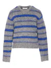 Dunst Striped Sweater In Gray
