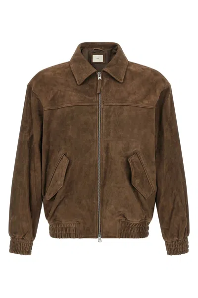 Dunst Suede Blouson In Brown