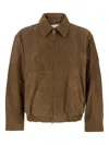 Dunst Unisex Suede Drizzler Jacket In Brown