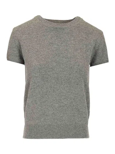 Dunst Wool Sweater Knitwear Grey In Gray