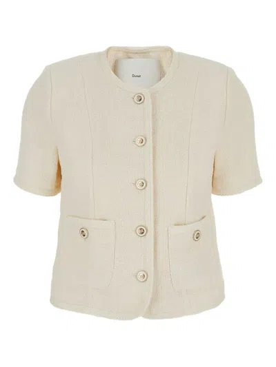 Dunst Summer Tweed Jacket In Neutrals