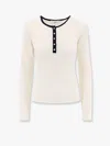 Dunst Ribbed Fabric Sweater In Beige
