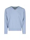 Dunst V-neck 'unisex' Sweater In Blue