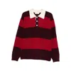 Dunst Striped Polo-neck Sweater In Multi