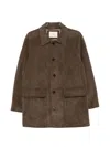 Dunst Raglan-sleeve Button-up Coat In Green