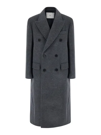 Dunst Tailored Double-breasted Cashmere And Wool Jacket For Women In Grey