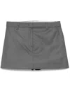 Dunst Micro Mini Skirt In Grey