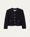 Dunst Tailored Tweed Jacket In Black