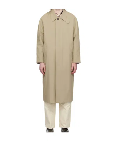DUNST TAUPE REFINED MAC COAT