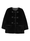 Dunst Black Shearling-effect Fabric Jacket In Black