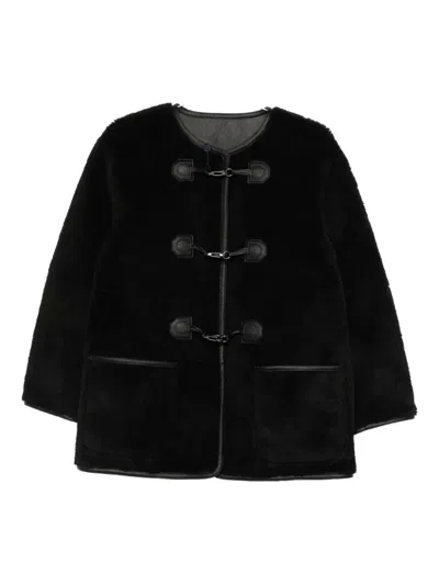 Dunst Toggle-fastening Jacket In Black