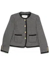 Dunst Boucle Tweed Jacket Jackets Grey In Grey