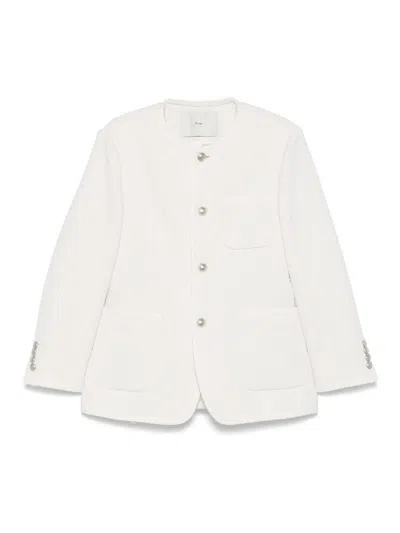 Dunst Tweed Oversized Jacket In White
